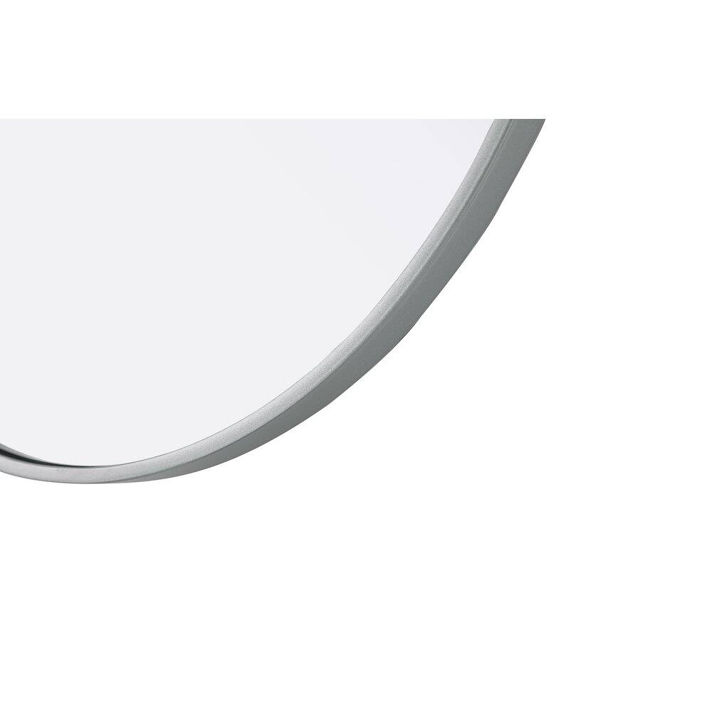 Alt View 3. Elegant Kitchen and Bath - Amoura 24X24 Pivot Mirror In Silver - Silver.