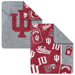 Logo Brands - Indiana Hoosiers 50- x 60- Dream Weave Throw Blanket - Cardinal