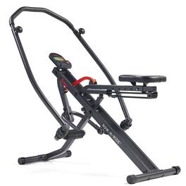 Sunny Health & Fitness - Smart Full Motion Upright Row-N-Ride® Squat Assist Trainer Machine - Dark Gray