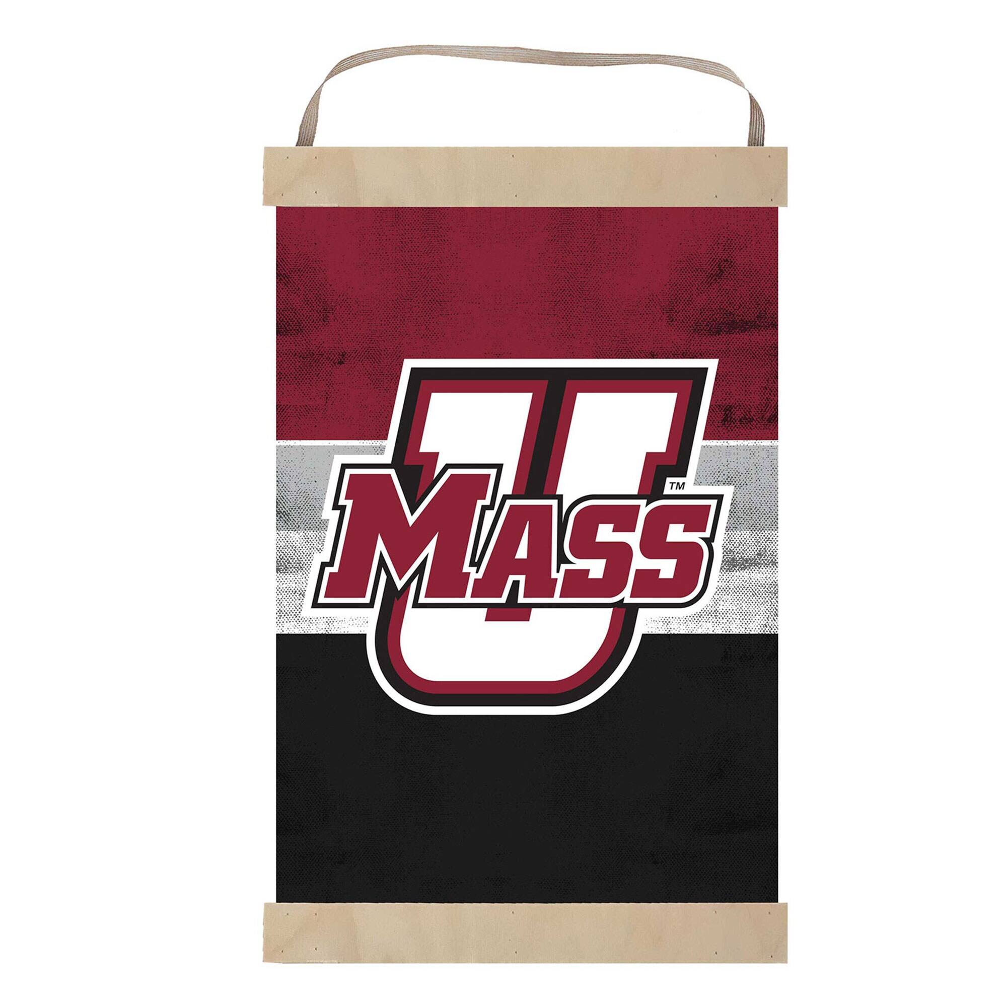 UMass Minutemen Reversible Retro Logo Banner Sign