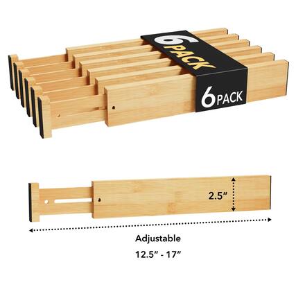 6 PACK
Adjustable 12.5" - 17"
2.5"