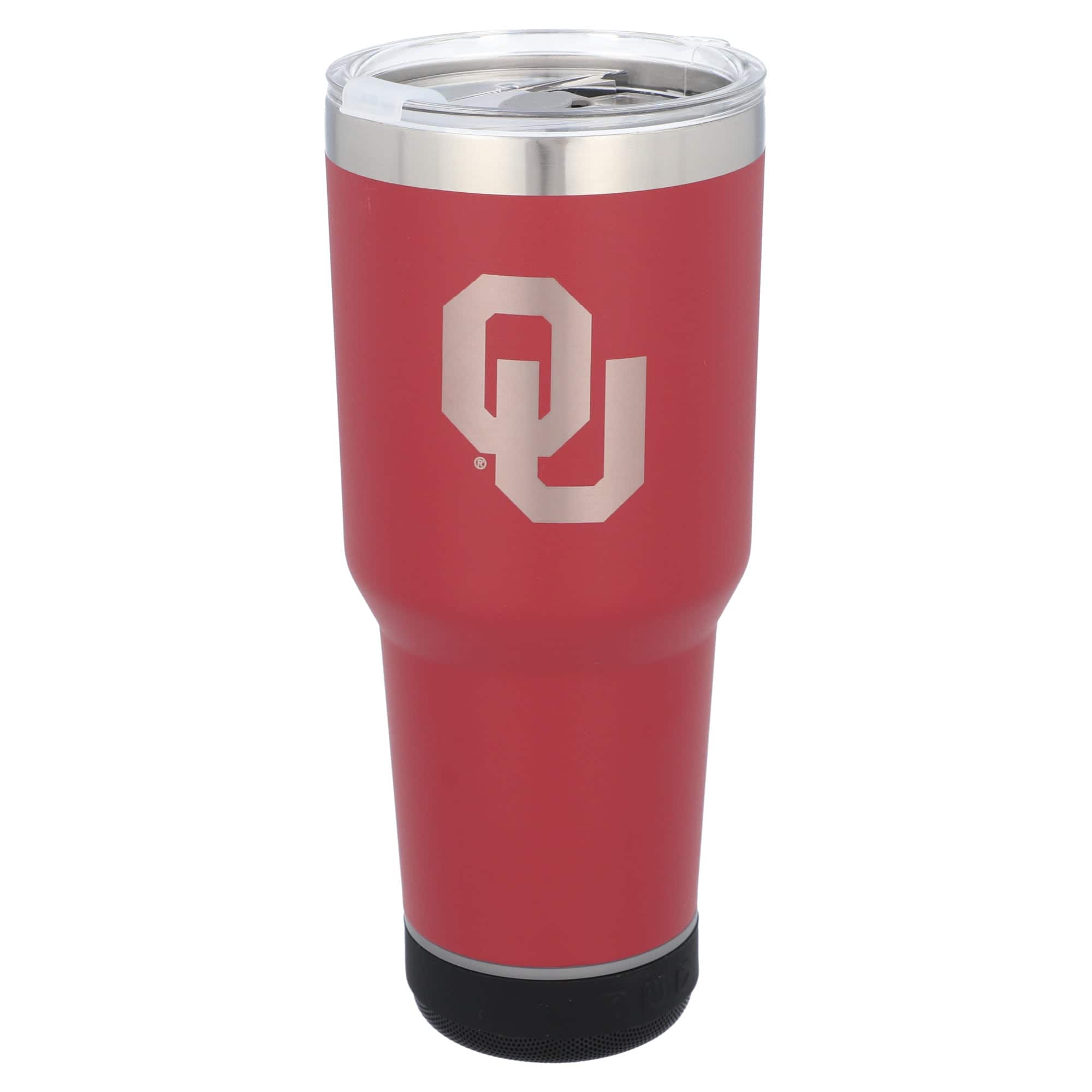 Front. The Memory Company - Oklahoma Sooners 30oz. Stainless Steel LED Bluetooth Tumbler - Multicolor.