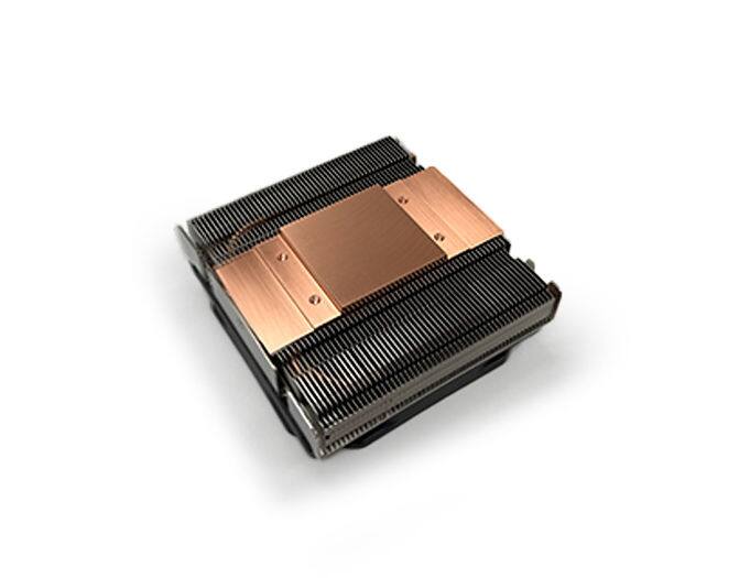 Angle. Dynatron - U8 Active Air Cooler for Intel Socket LGA1851/1700, LGA1200/115X, AMD Socket AM4/AM5 - Black.