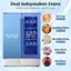Dual Independent Zones Enable you to separately control 2 zones.

Beverage Area: 35F - 50F
Wine Area: 41F- 64F
Dry/white Wines: 48F-57F
Rose Wines: 50F-52F
Red Wines: 59F-64F
