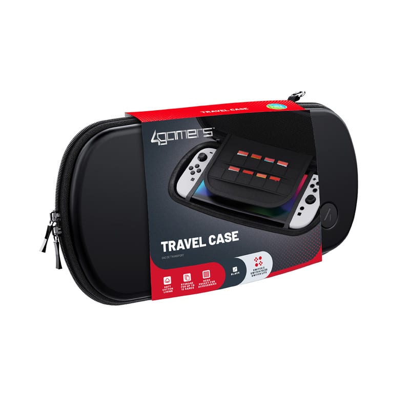 4Gamers - Travel Case - Switch, OLED, Lite, Switch 2 - Black