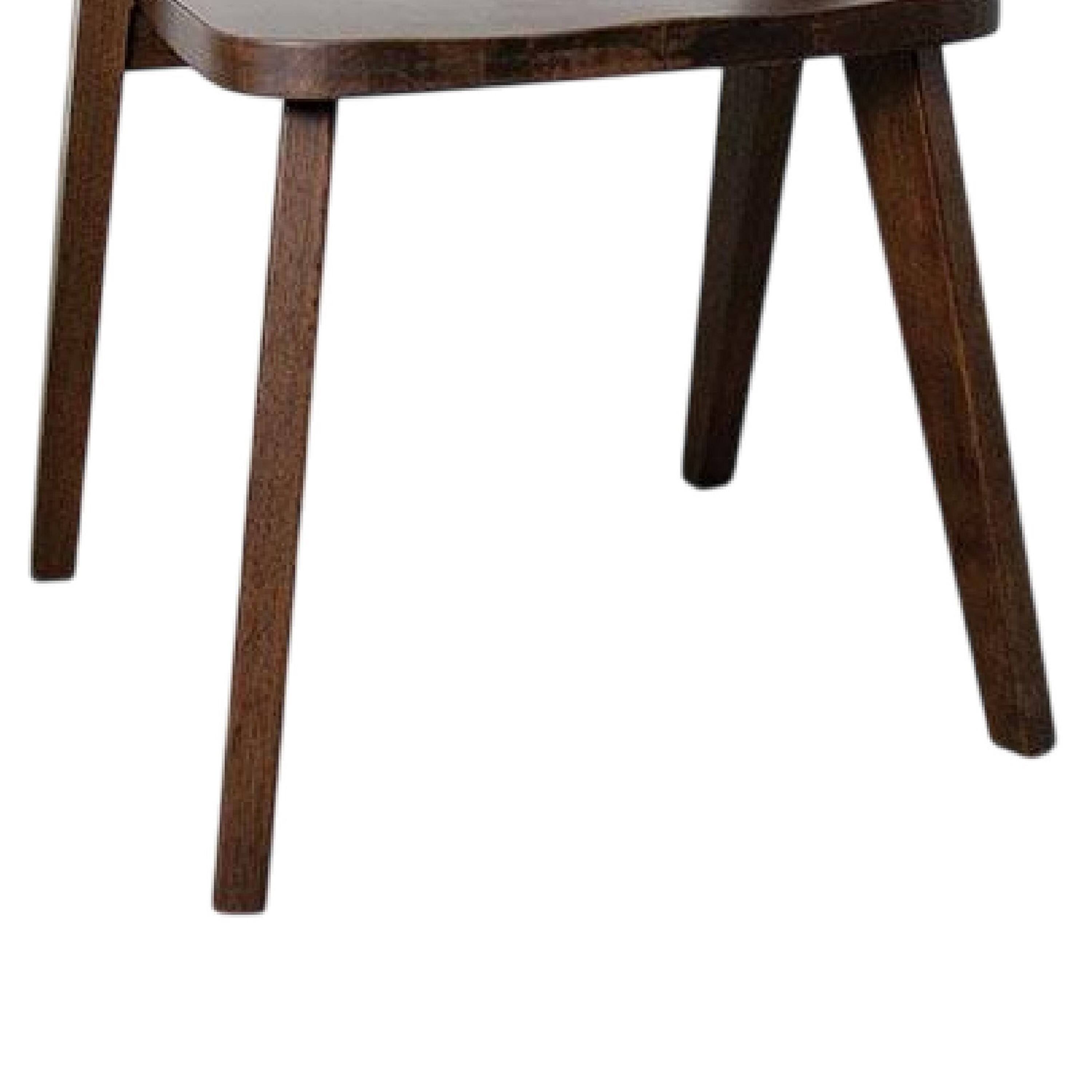 Alt View 3. Manhattan Lane - Rumy Dining Side Chair Set of 2, Open Back, Walnut Brown Solid Wood - Walnut Brown.