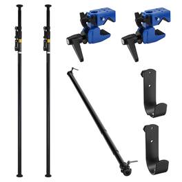 Flashpoint - Basic Telepole Support System, Pair, Bundle with 2x U-Hook Cross Bar Holders, 9' Background Crossbar and