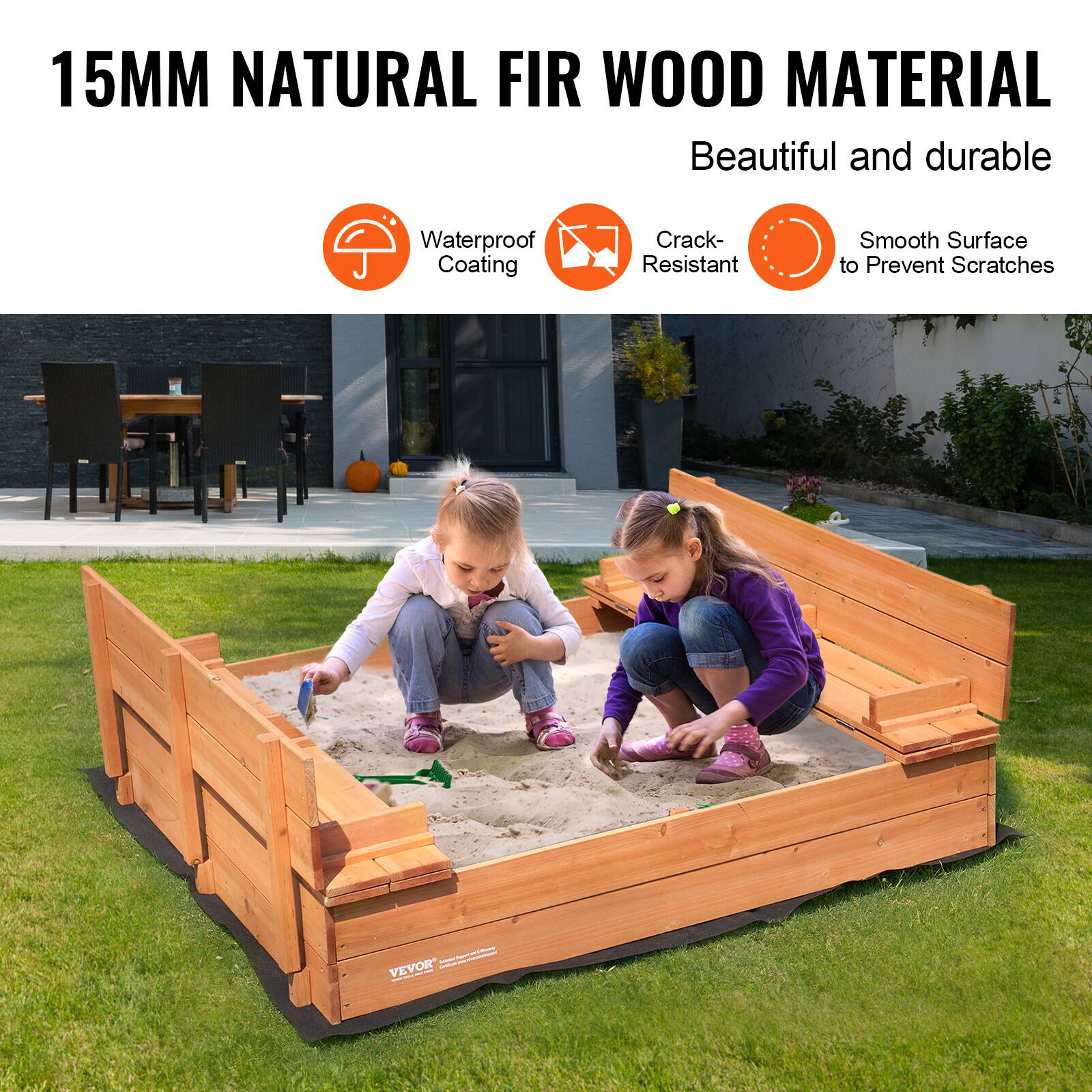 15MM NATURAL FIR WOOD MATERIAL  
Beautiful and durable  

- Waterproof Coating  
- Crack-Resistant  
- Smooth Surface to Prevent Scratches  

VEVOR