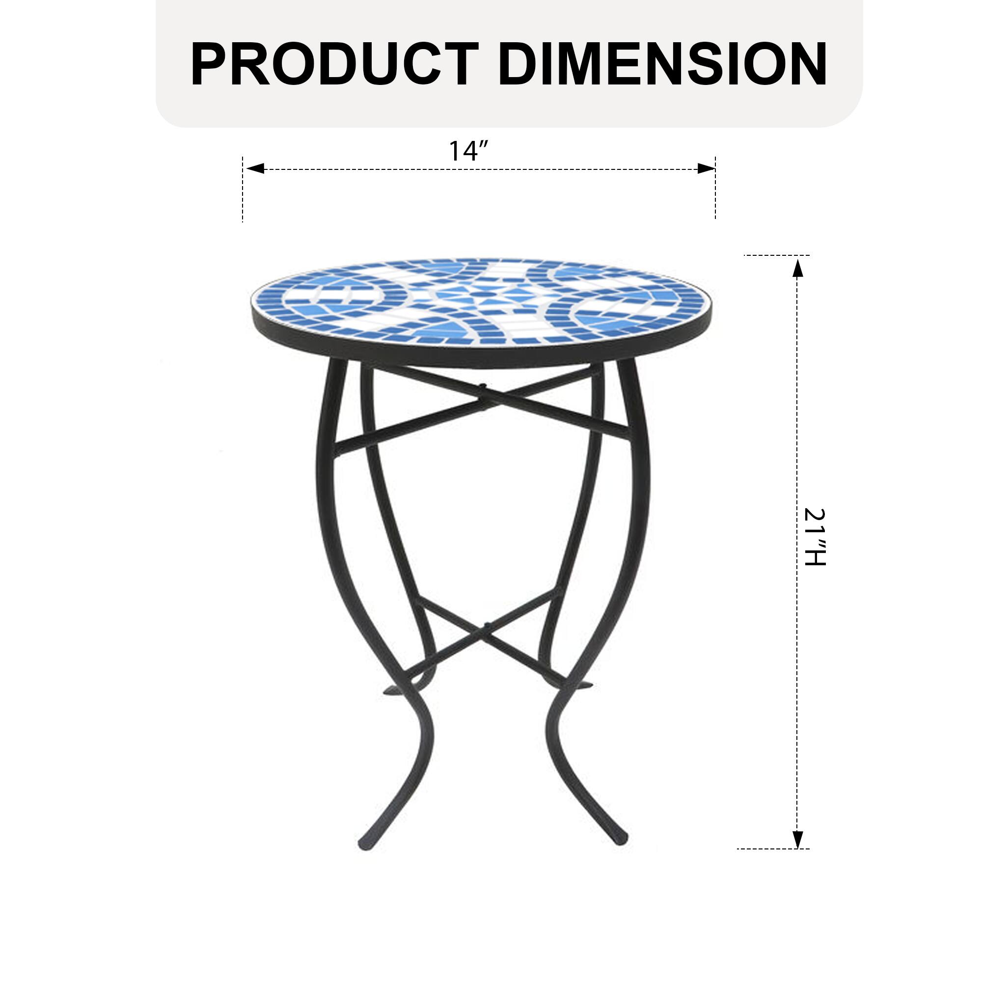 PRODUCT DIMENSION  
14" x 21"H