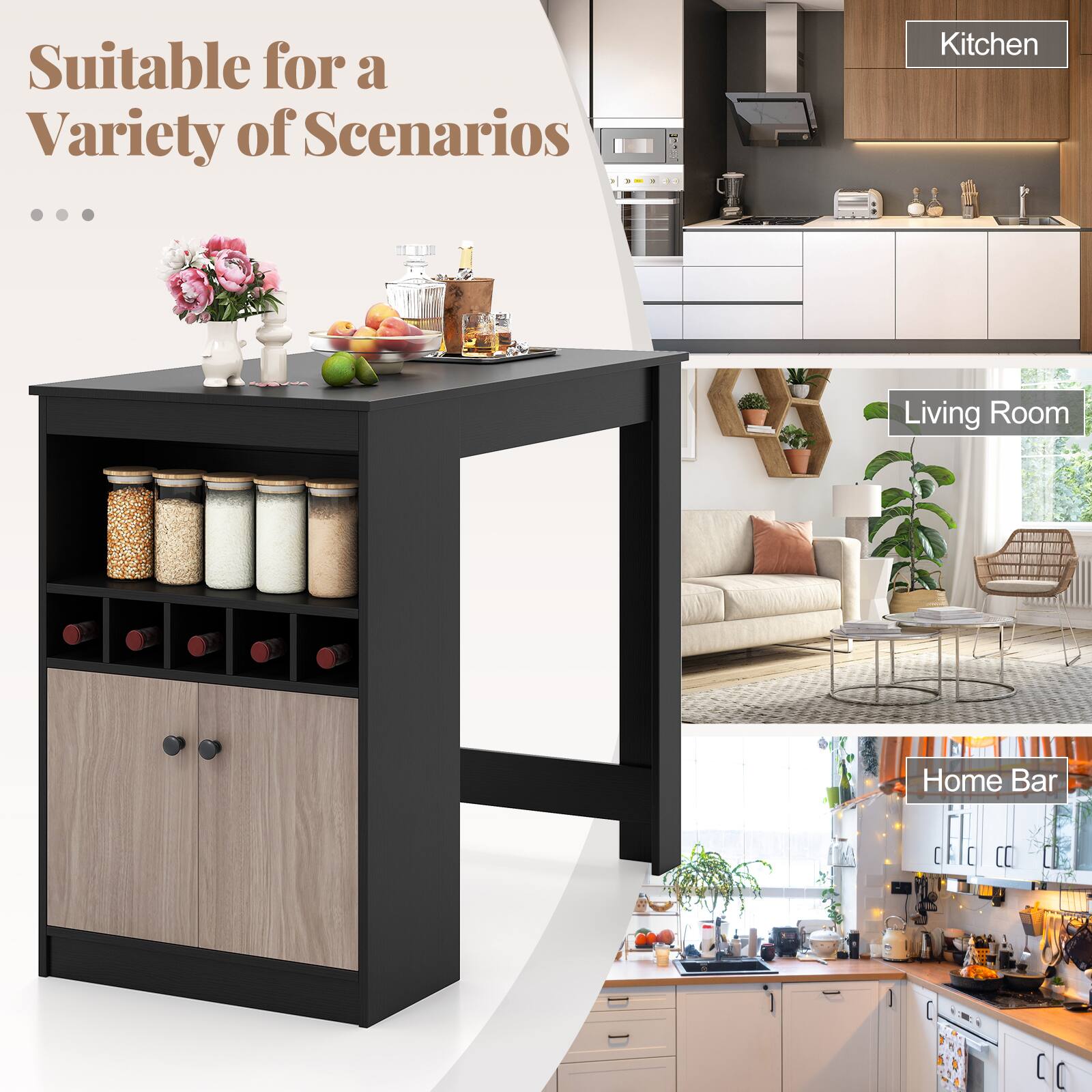 Suitable for a Variety of Scenarios

Kitchen

Living Room

Home Bar