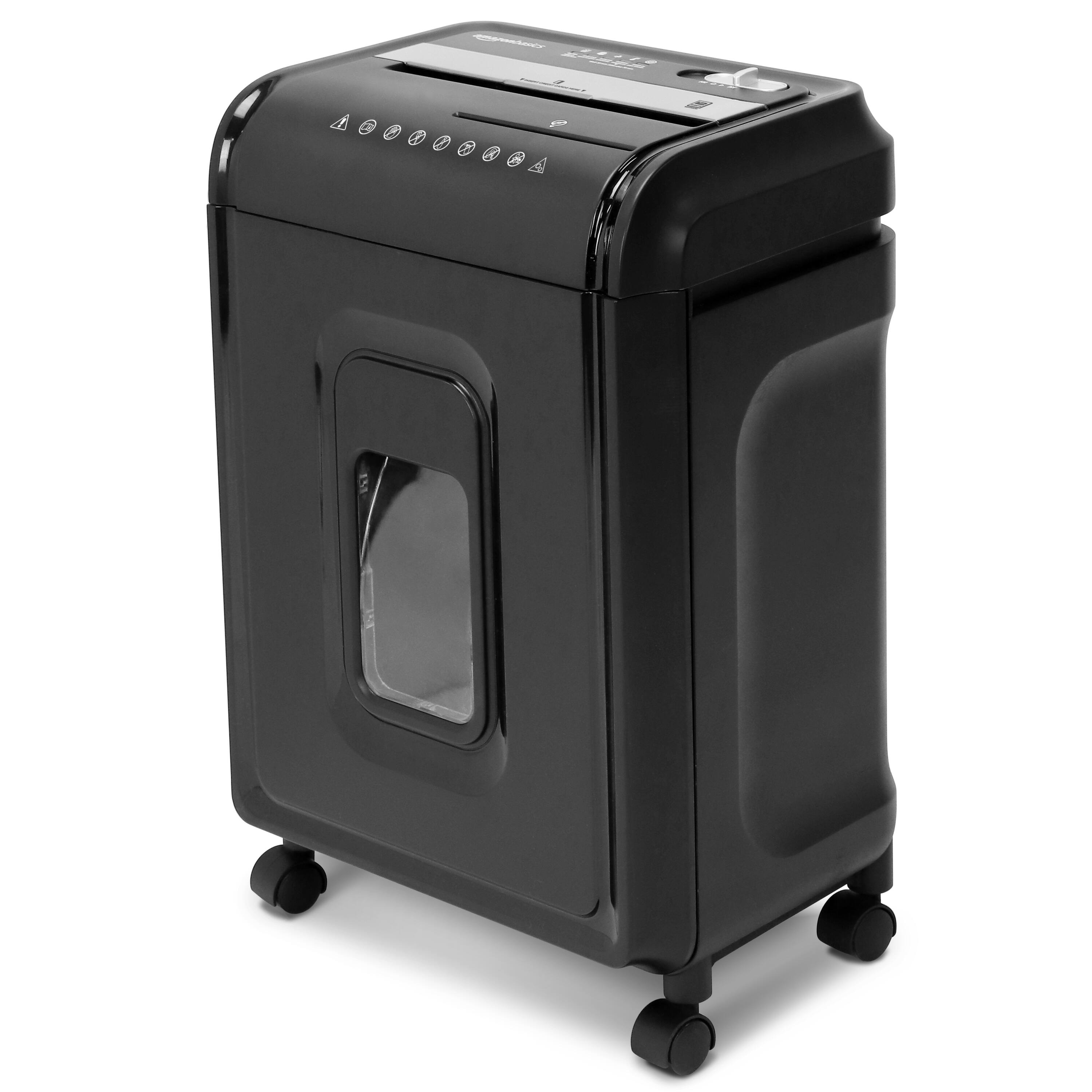 Angle. Aurora - Aurora AU1260XA Anti-Jam 12-Sheet Crosscut Paper and CD Shredder / 4 Gallon Pullout Basket Shredder - Black.