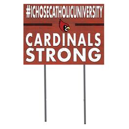 Jardine - Catholic University Cardinals 18'' x 24'' I Chose Lawn Sign - Red
