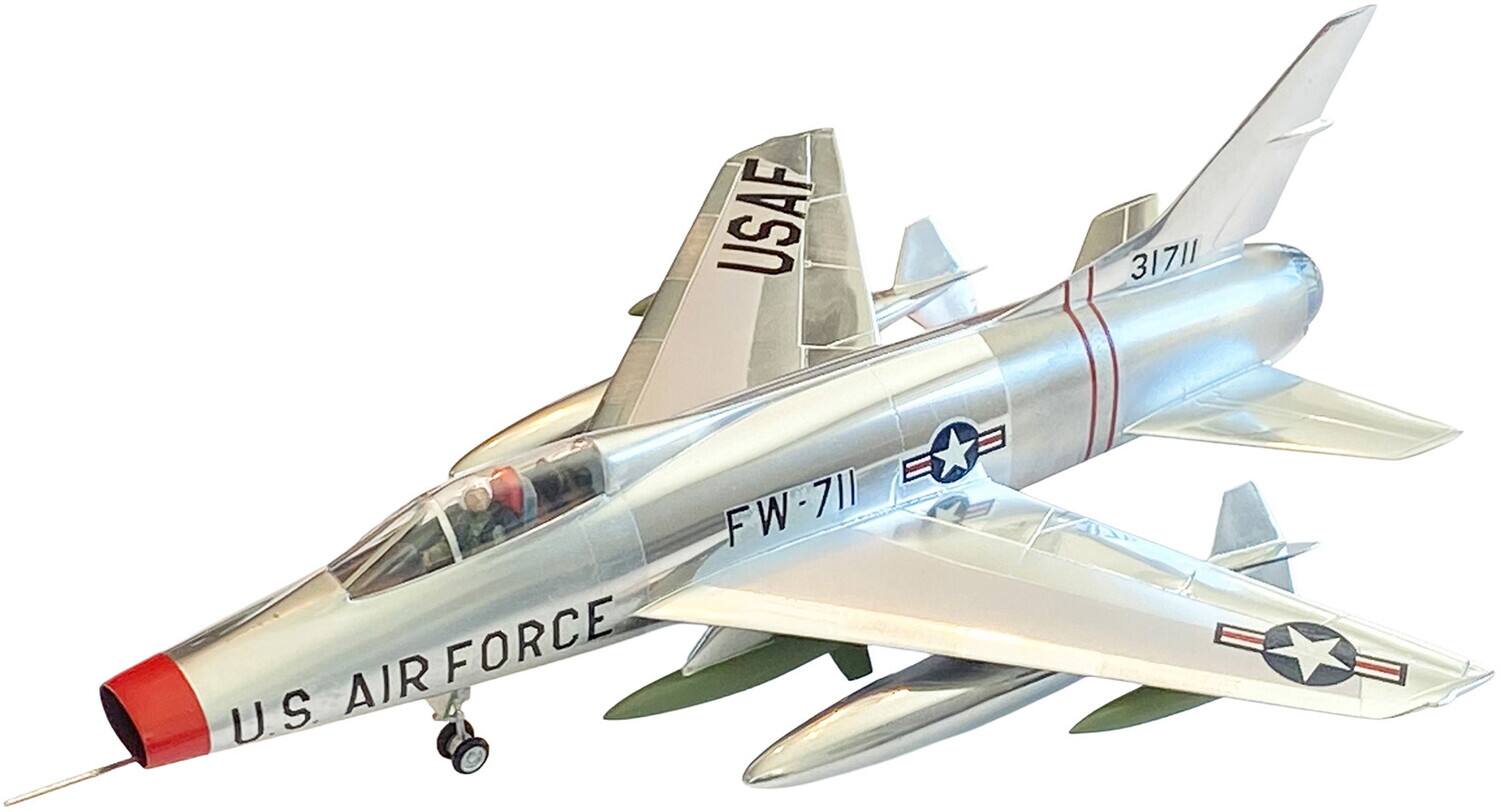 PopMarket - F-100C Super Sabre United States Air Force (USAF) with Swivel Stand 1/70 Scale Model Kit - COLLECTIBLES - Multicolor price history on PriceWatchPro
