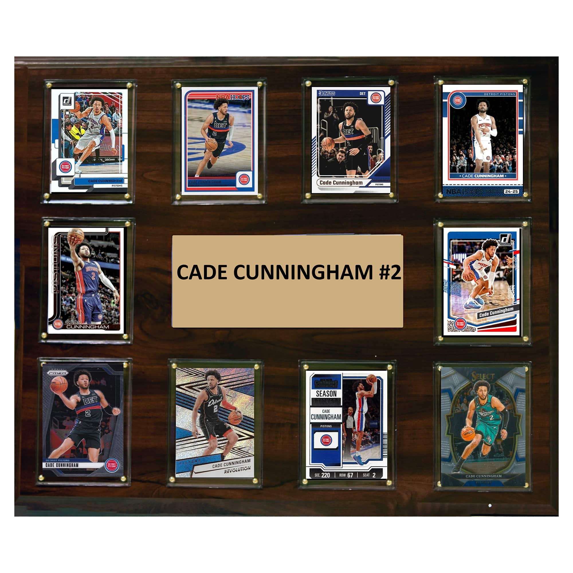 "C&I Collectibles - Cade Cunningham Detroit Pistons 15"" x 18"" Trading Card Plaque - Multicolor" price history on PriceWatchPro