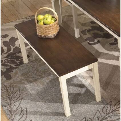 Left. Hivvago - Kitchen Seating Wooden Bench - brown.