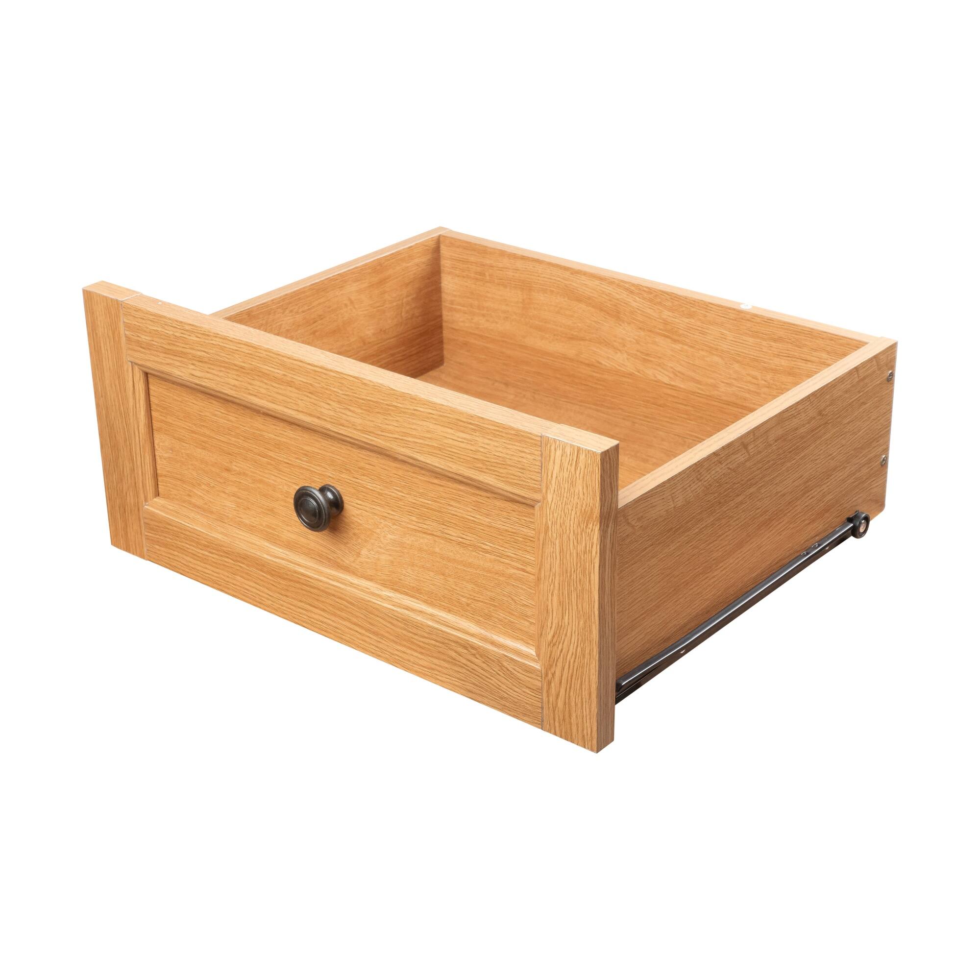 Alt View 4. Boyel Living - 3-Drawer Farmhouse Nightstand with Turned Wood Legs - Brown.