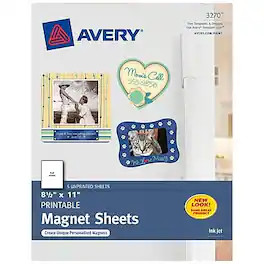 Avery - Inkjet Specialty Labels, 8.5" x 11", 5/Pack - White