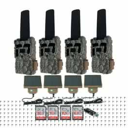 Browning Trail Cameras - Browning Trail Camera Defender Wireless Pro Scout Max HD-DV (4-Pack) Bundle