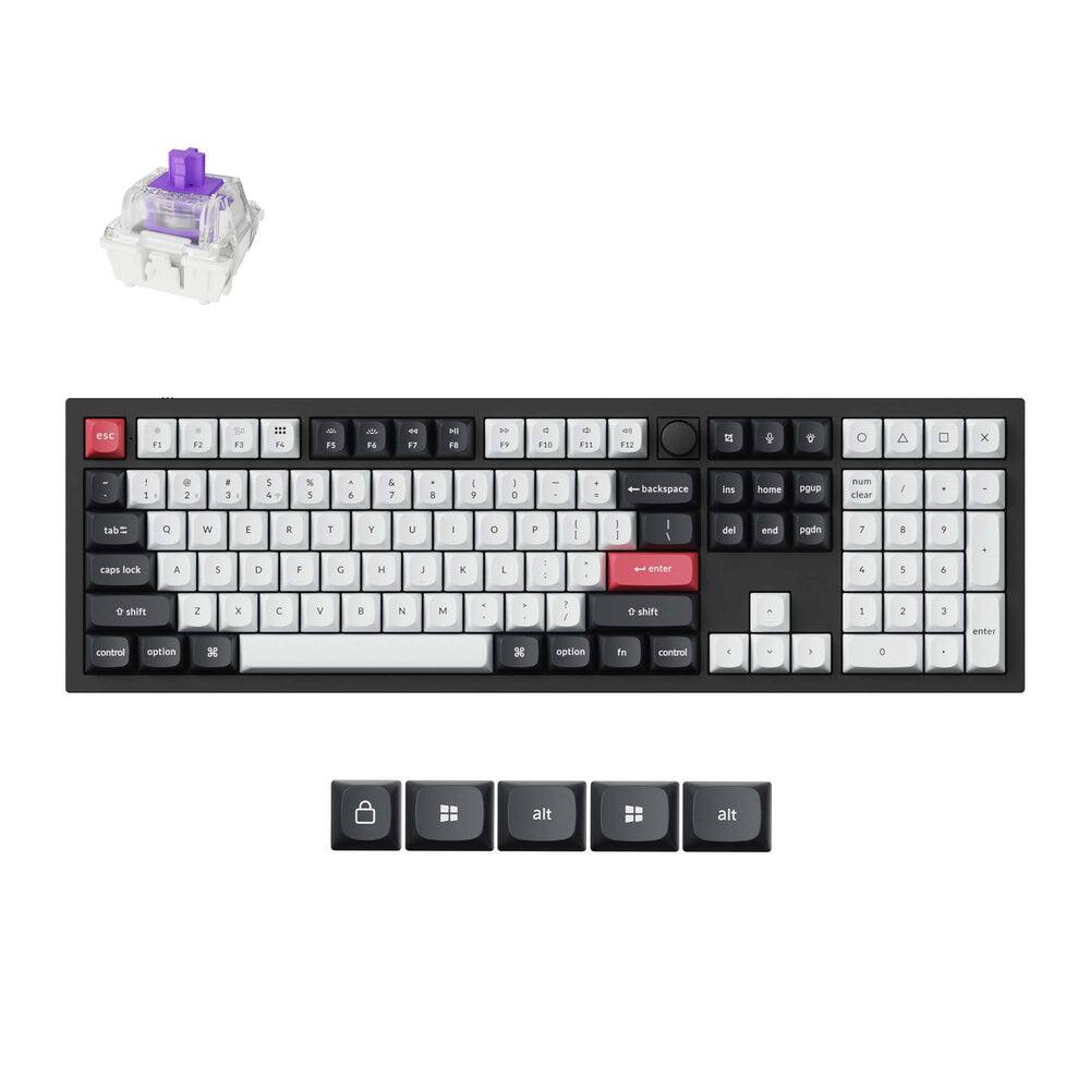 Keychron - Q6 HE QMK Wireless Custom Keyboard - Black