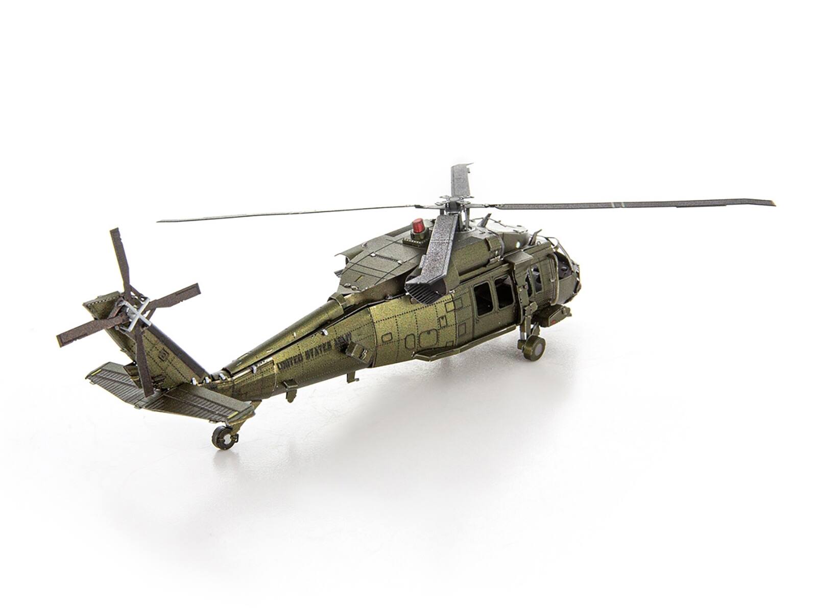 Alt View 4. Metal Earth - Model Kit Sikorsky Black Hawk Helicopter "United States Army" (Moderate Difficulty) Steel Model by Metal Earth.