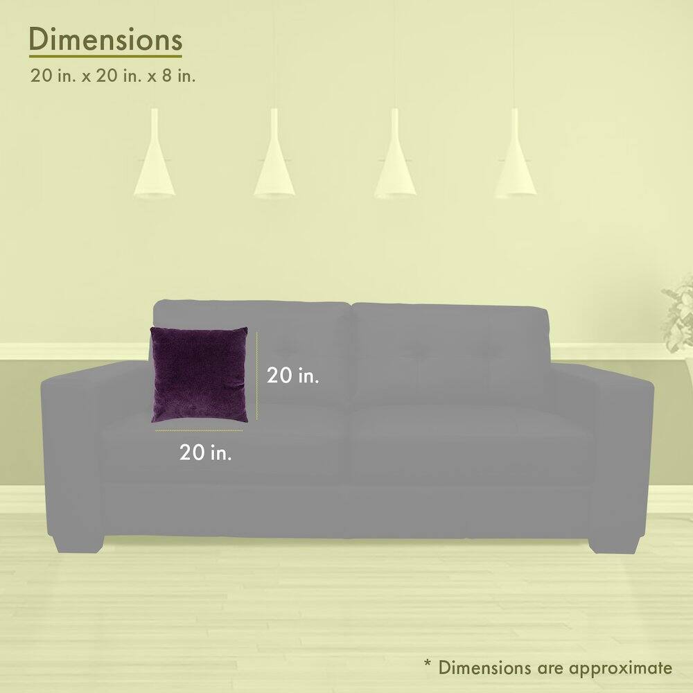Dimensions  
20 in. x 20 in. x 8 in.  

20 in.  
20 in.  

*Dimensions are approximate