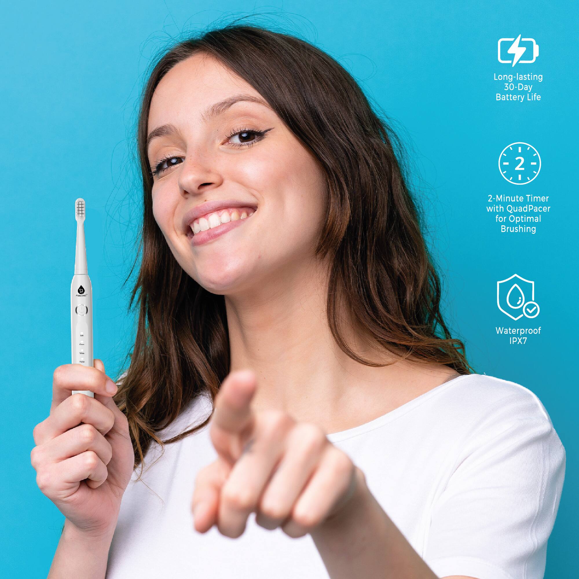 Pursonic Complete Oral Care Bundle – USB Rechargeable Sonic