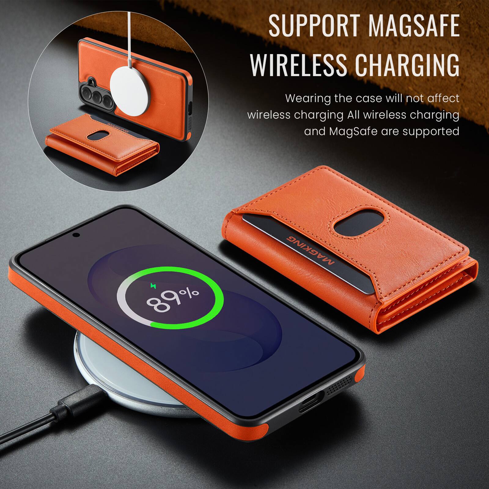 SUPPORT MAGSAFE WIRELESS CHARGING

Wearing the case will not affect wireless charging. All wireless charging and MagSafe are supported

89%