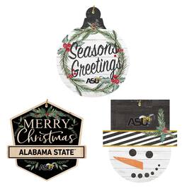 Jardine - Alabama State Hornets Ornament Bundle - White