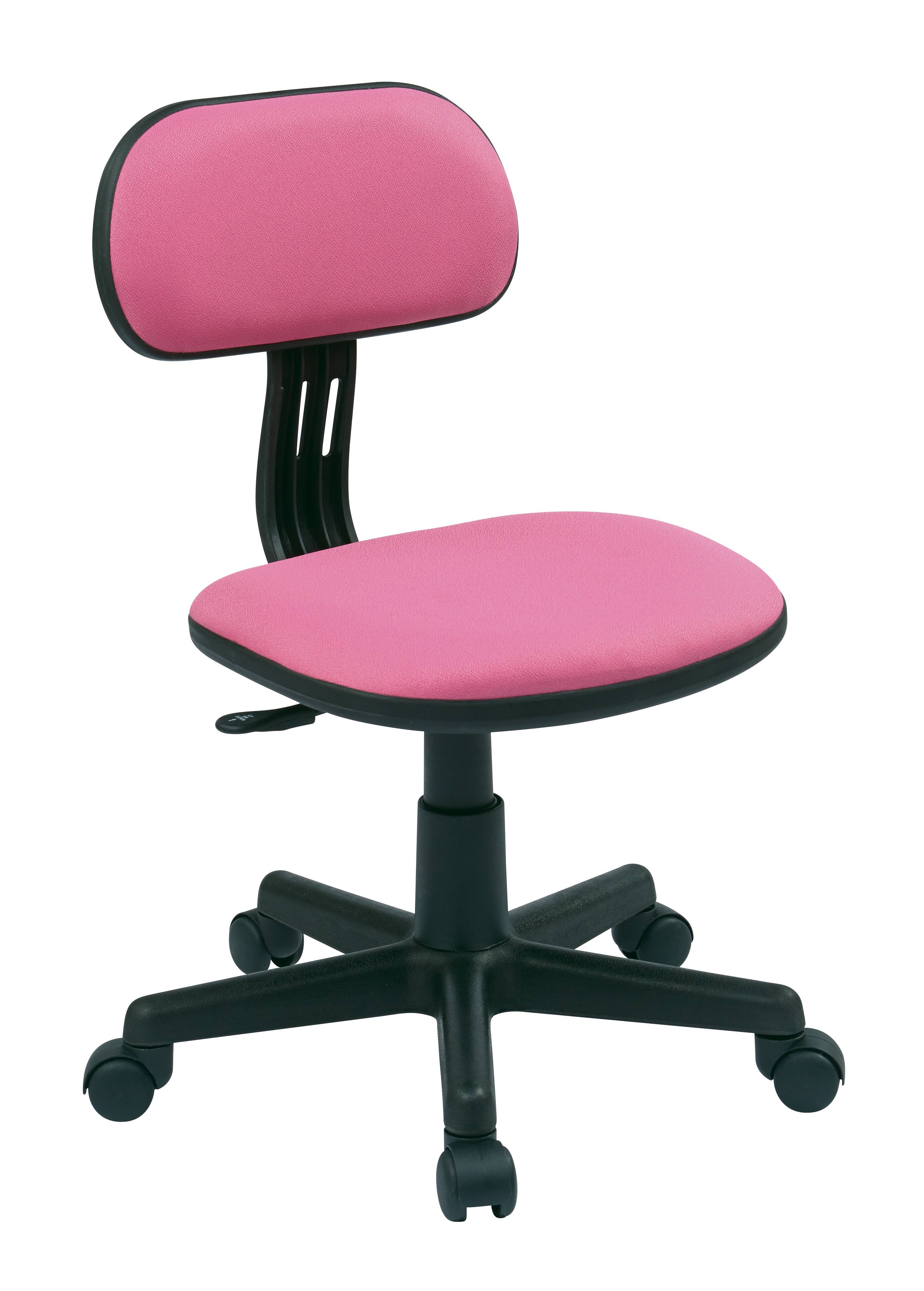 Angle. OSP Home Furnishings - Student Task Chair - Pink.
