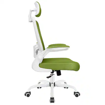 Front. Brick Attic - Ergonomic Desk Chair Breathable Mesh Task Chair with Headrest High Back Computer Chair 3D Adjustable Armrests - Green.