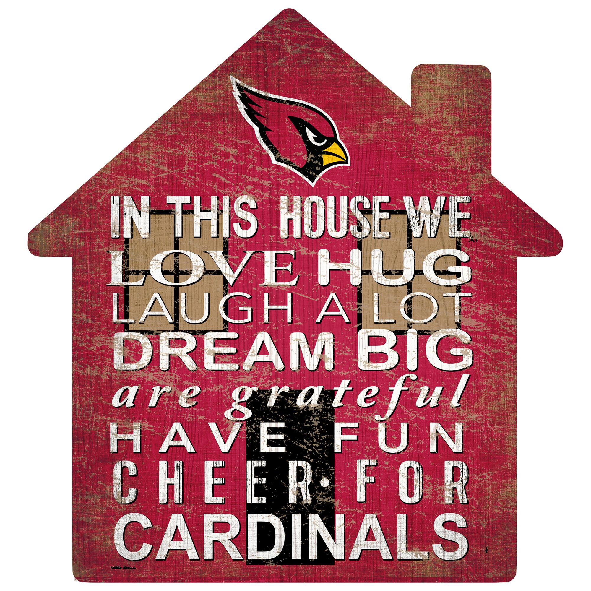 Arizona Cardinals 12'' Team House Sign