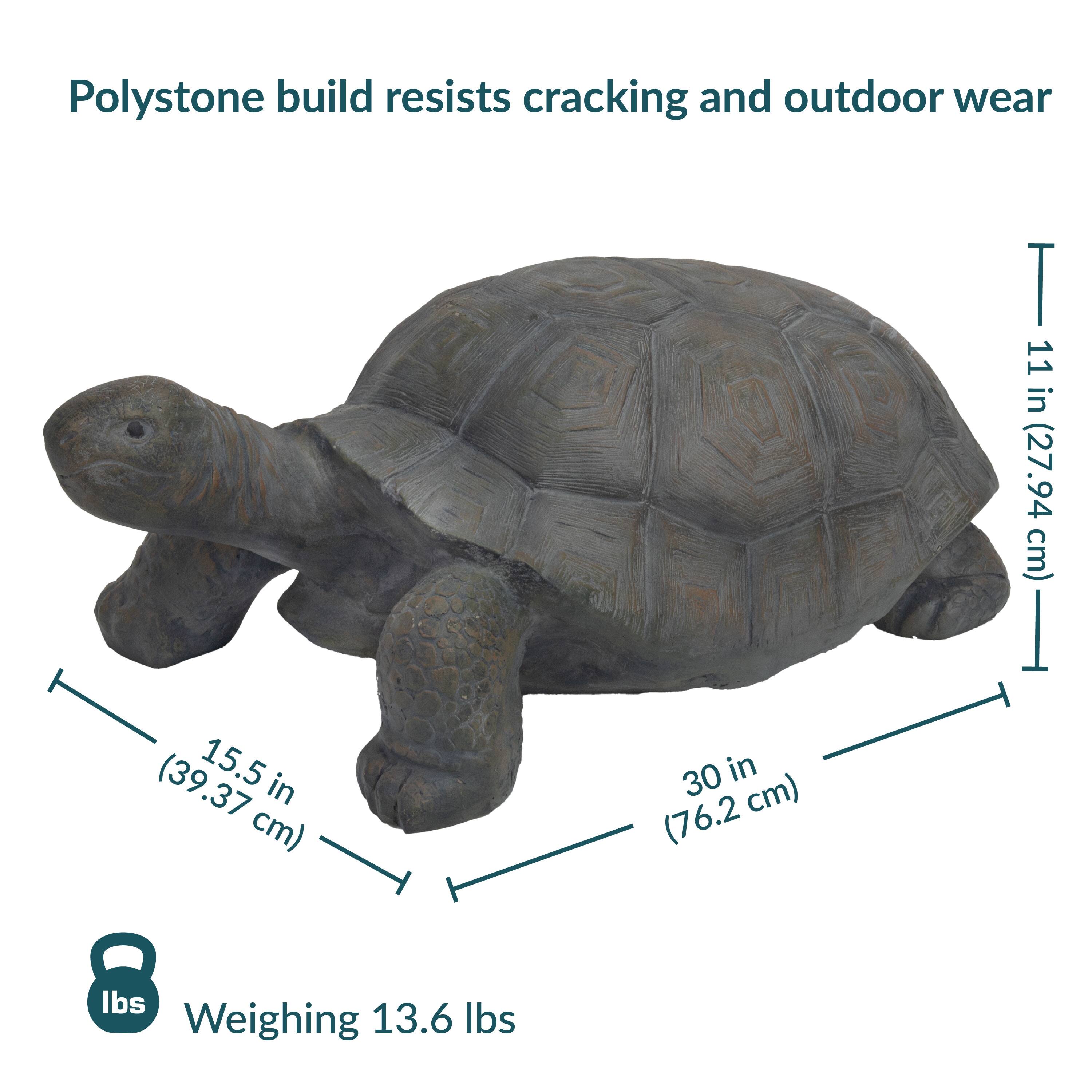Polystone build resists cracking and outdoor wear

T 11 in (27.94 cm)
(39.37 15.5 in cm) 8 lbs Weighing 13.6 lbs
30 in (76.2 cm)