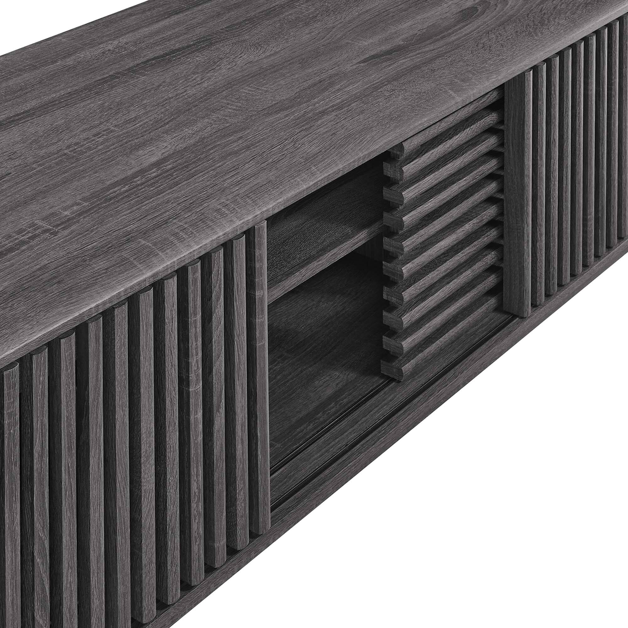 Alt View 7. Modway - Iterate 59" TV Stand by Modway - Charcoal.