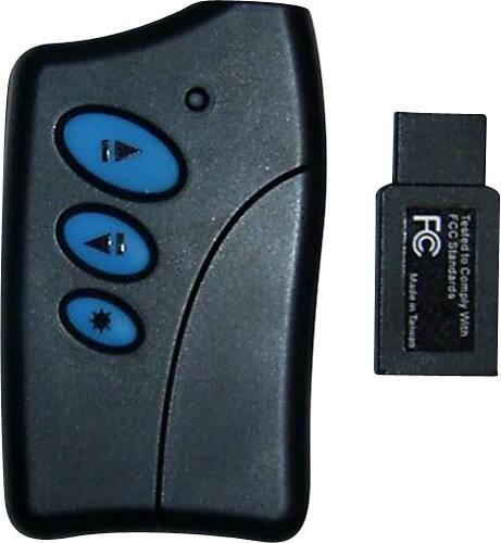 Front Standard. Honeywell - Remote Control - Black.