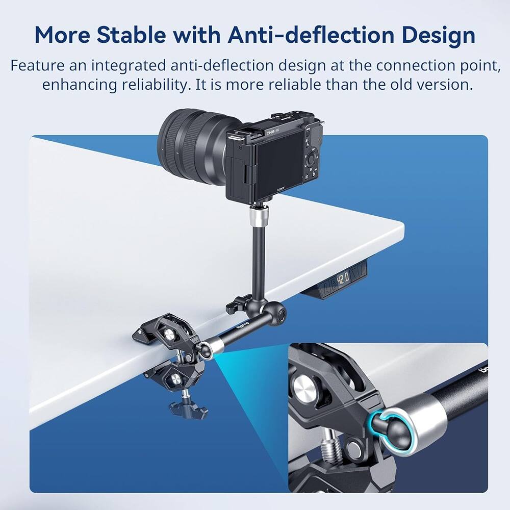 More Stable with Anti-deflection Design

Feature an integrated anti-deflection design at the connection point, enhancing reliability. It is more reliable than the old version.
