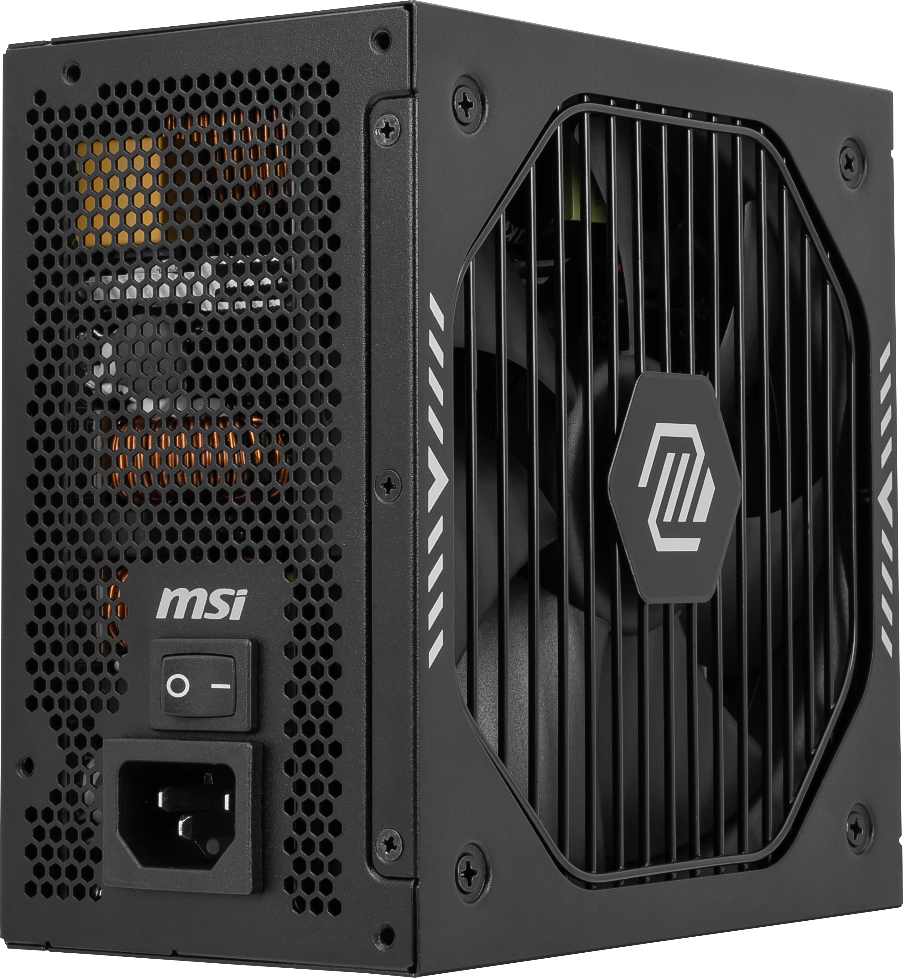 Back. MSI - MAG A750GLS PCIE5 750W Full Modular ATX 3.1 Ready PCIe 5.1 80 Plus Gold Power Supply - Black.