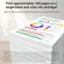 Print approximately 180 pages on a single black and color ink cartridge. Both cartridges must be installed in the printer and must have ink in them. Annual - Presentation - Statistics - 93% - 61% - 75% - 84% - Page yield may vary depending on texts/photos printed, applications software used, print mode, combination of the ink tank/ink cartridge size and type of paper used. When you use the Canon printer for the first time right after you install the provided ink tanks, the Canon printer consumes ink in the amount to enable printing by filling the nozzles of the Print Head with ink. For this reason, the number of sheets that can be printed with the first ink tanks is fewer than the total page yield.