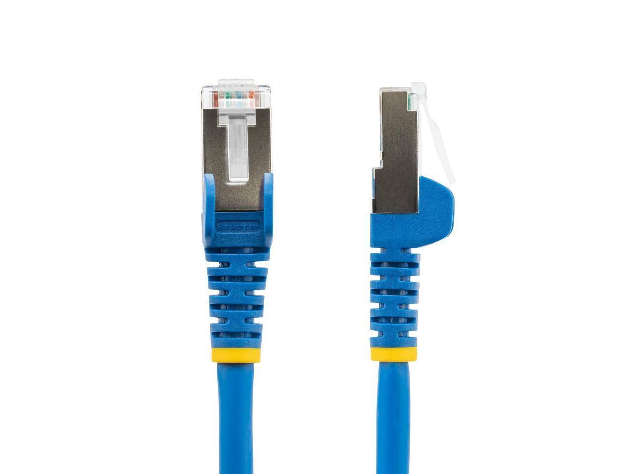 Front. StarTech.com - StarTech 50ft Blue CAT6a Ethernet Cable Model NLBL-50F-CAT6A-PATCH.
