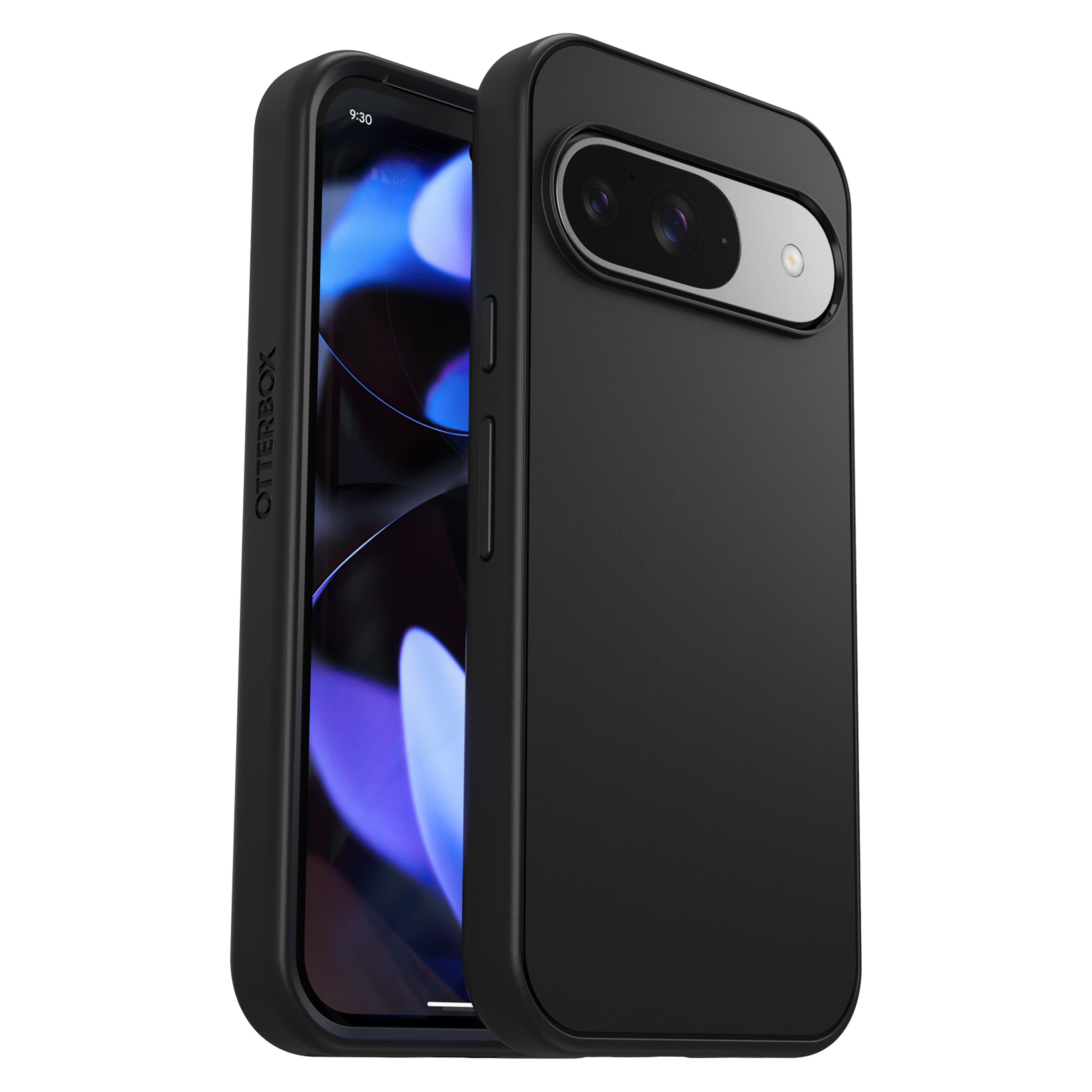 OtterBox - Symmetry Series Hard Shell for Google Pixel 9 / Pixel 9 Pro - Black - Front_Zoom