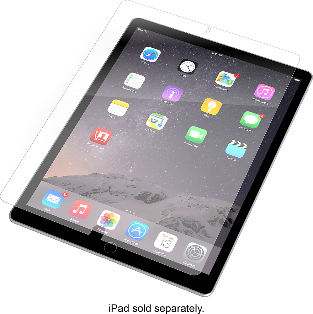 ZAGG - InvisibleShield HD Clear Screen Protector for Apple® iPad® Pro 12.9" - Clear