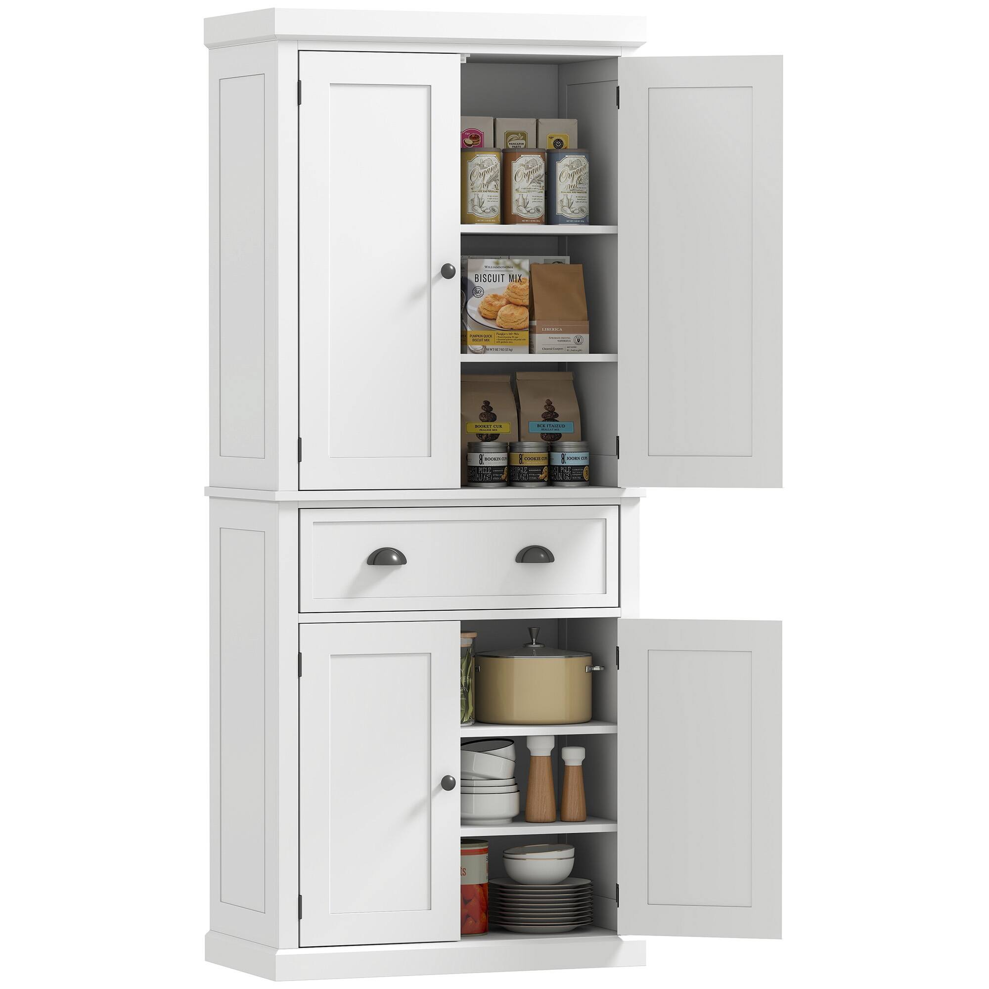 kitchen pantry cabinets with doors and shelves - Best Buy