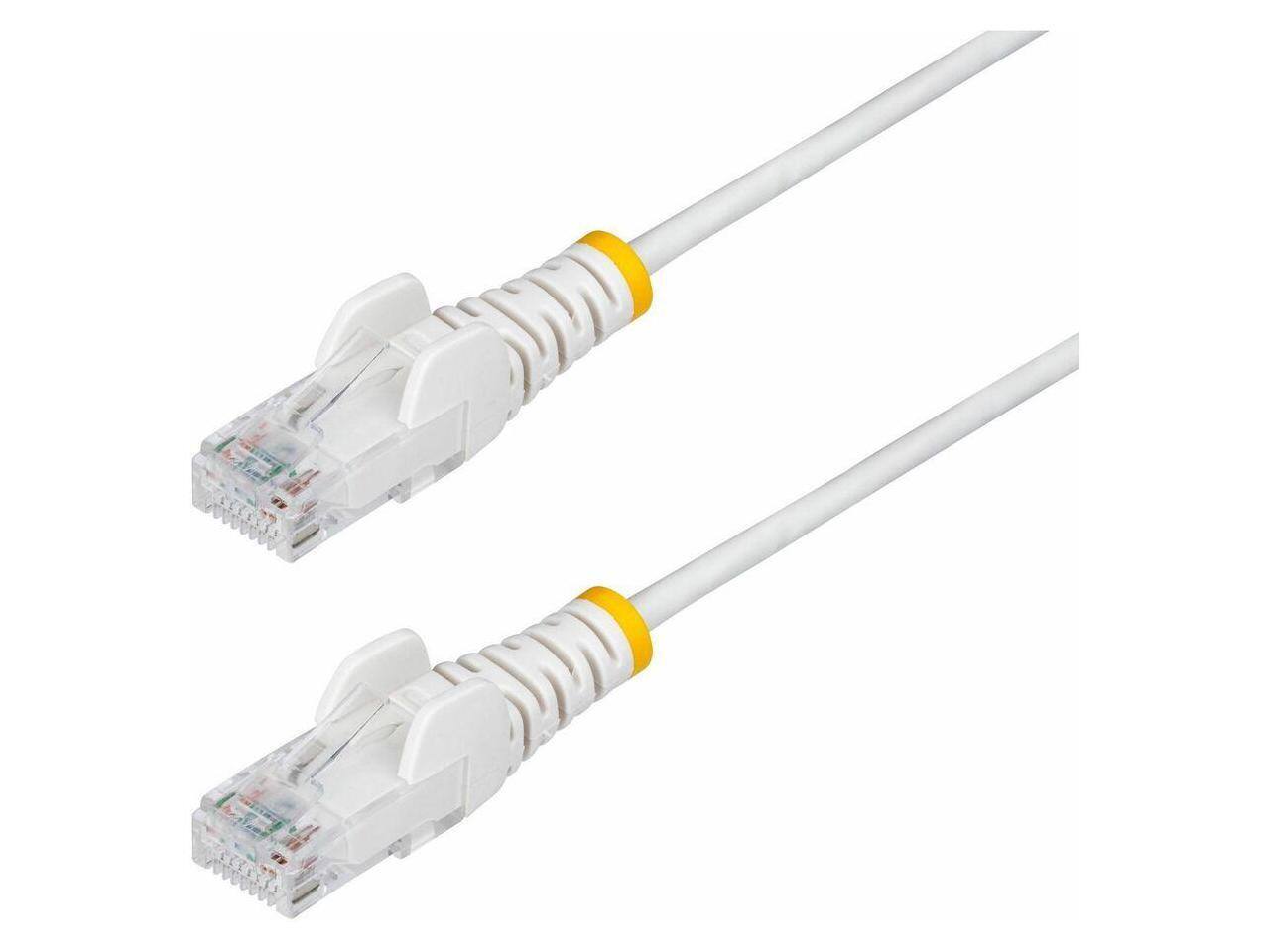 Alt View 4. StarTech.com - StarTech 25ft White Slim CAT6 Ethernet Cable Model N6PAT25WHS.