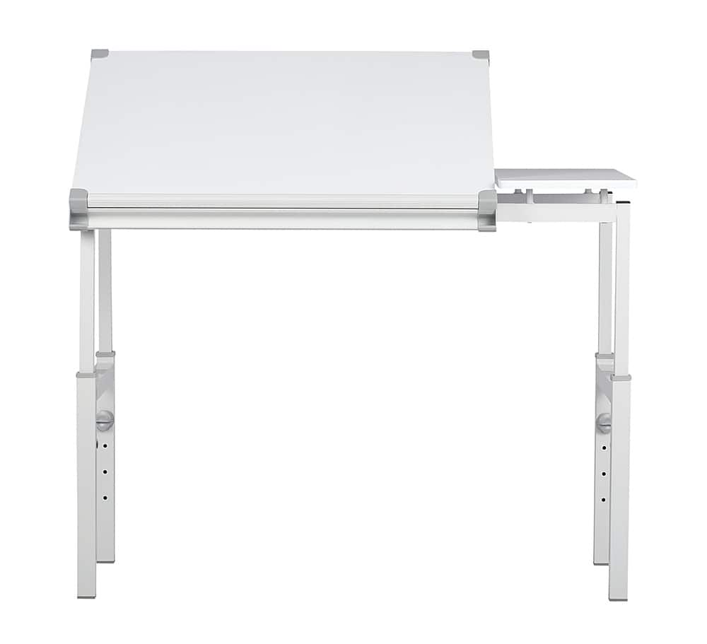 Left View: Studio Designs - Graphix II Desk - White/Gray