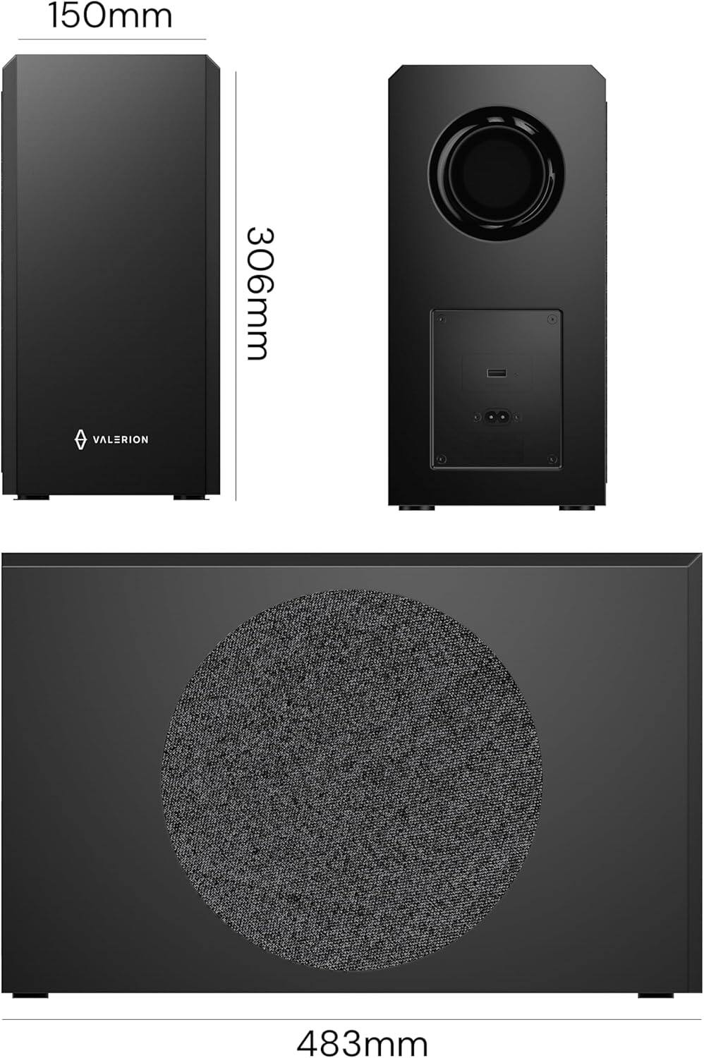 150mm x 306mm  
VALERION  
483mm