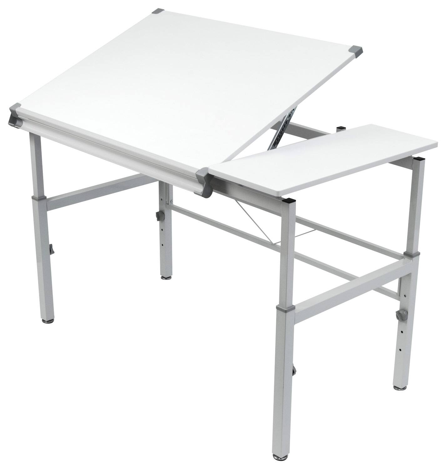 Studio Designs - Graphix II Desk - White/Gray - Larger Front