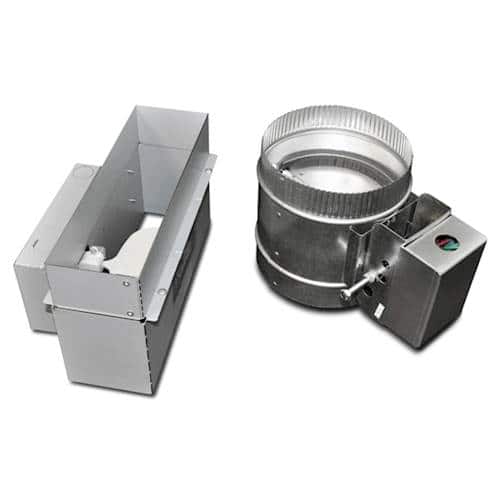 JennAir - 3-1/4" x 10" Make-Up Air Kit for Range Hood - Gray - Front_Zoom