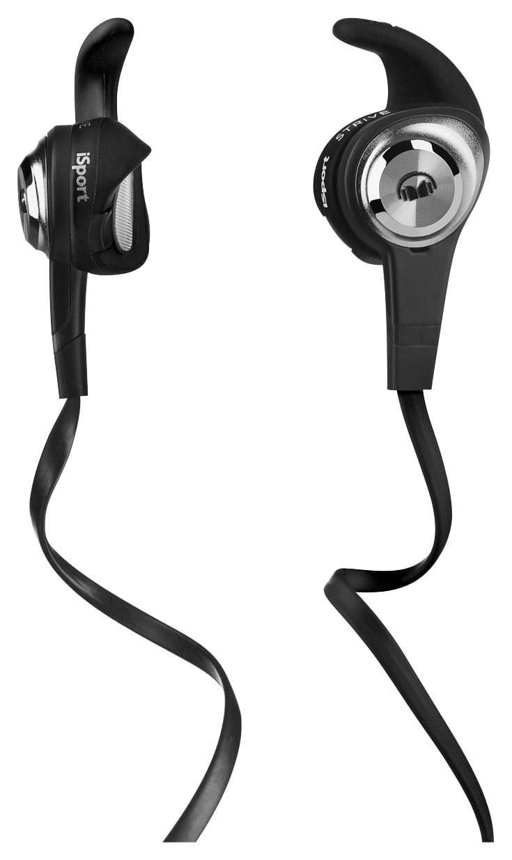 Front. Monster - iSport Strive Earbud Headphones - Black.