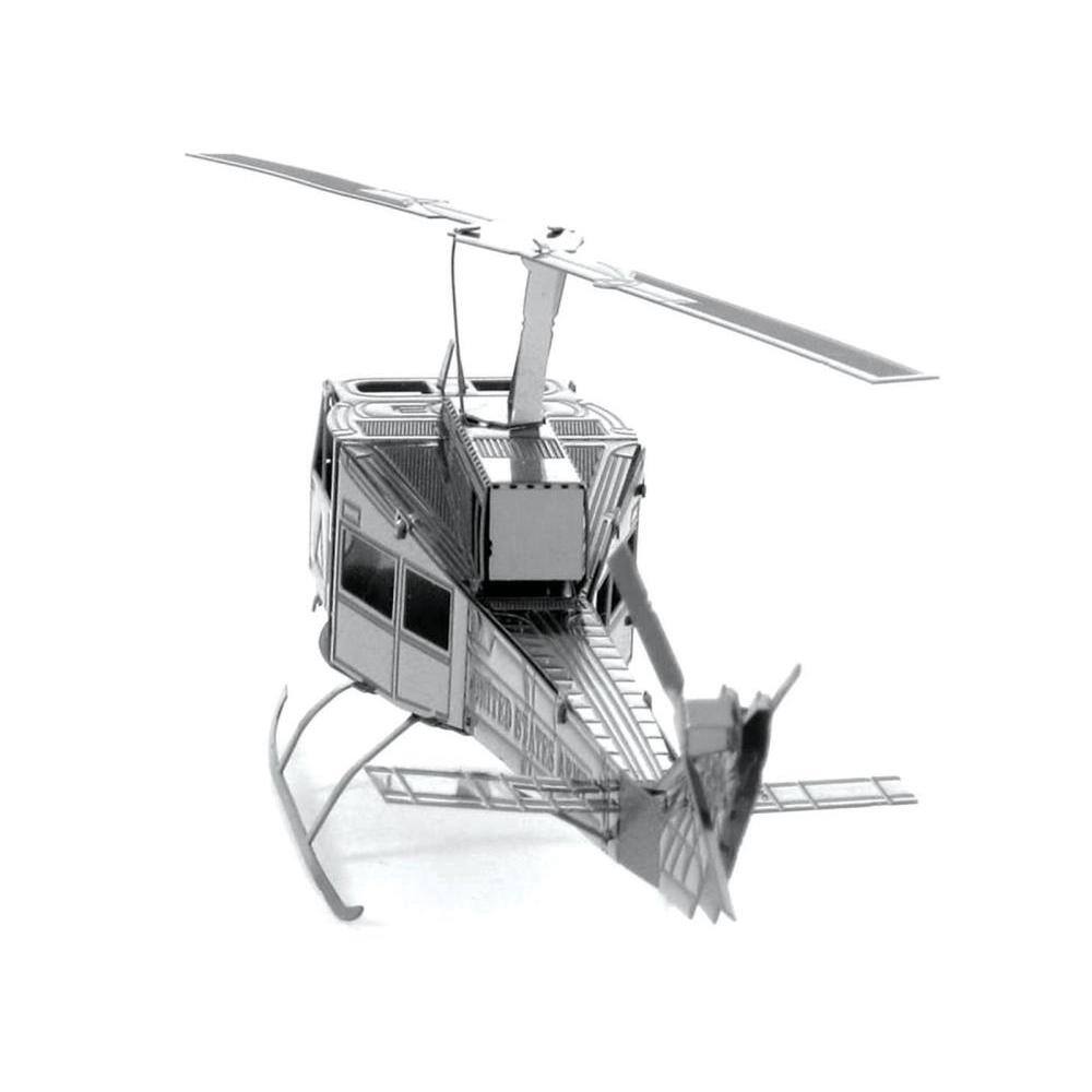 Left. Metal Earth - Model Kit Bell UH-1 Iroquois "Huey" Helicopter "United States Army" (Easy Difficulty) Steel Model by Metal Earth - Silver.