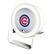 Front. Keyscaper - Chicago Cubs Linen Print Nightlight Charger & Bluetooth Speaker - White.