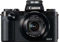Front. Canon - PowerShot G5 X 20.2-Megapixel Digital Camera - Black.